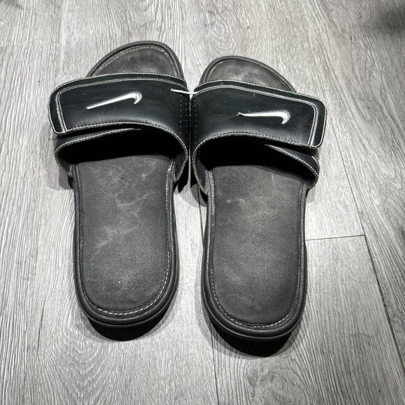 Nike COMFORT Slide 2 Sandal Men\'s Size 11 Black/Metallic Silver 415205 002 main image 10